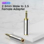 ADAPTADOR AUDIO JACK 2.5/M JACK 3.5/H PLATA VENTION